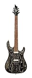 1 pezzo. Cort KX300 ETCHED - Chitarra elettrica serie KX, colore: nero e oro