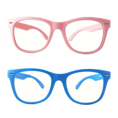 Image of EYEBUDDY Blue Light Glasses for Kids Boys Girls,Computer Gaming Bluelight Glasses,Fake Glasses for Ages 2-12
