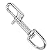VGEBY Single Ended Snap Clips, Stainless Steel Snap Hooks, Diving Clips, Single Eye Design, 100mm Length, for Keychain, Tarp Covers, Flagpole, Diving Supplies