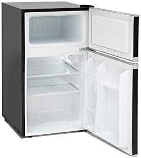Montpellier Undercounter, Mini Retro Fridge Freezer, Black, 48 cm