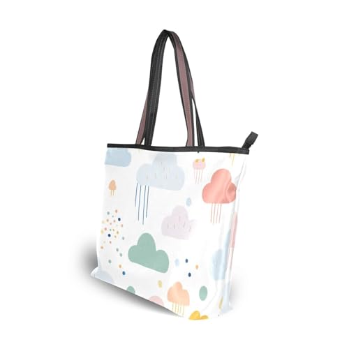 Image of Women Tote Bag, Large Shoulder Hobo Bags Casual Handbags Big Capacity Shopping Work Bag for Vacation, 5
