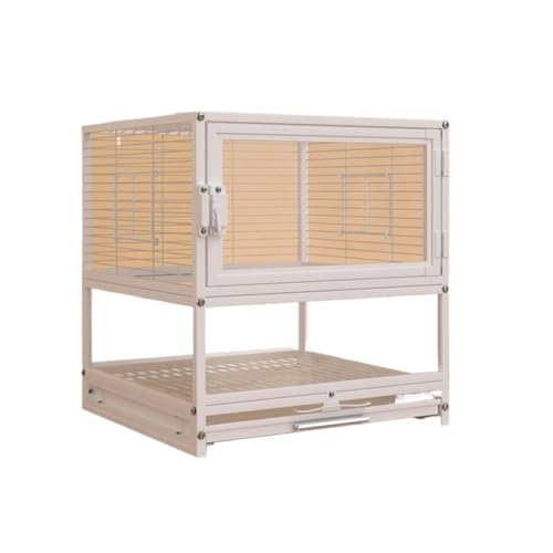 Cage à oiseaux extensible avec fils horizontaux épais pour petits oiseaux