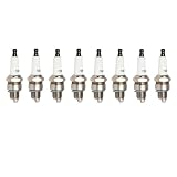 Spark Plugs E7RTCCompatible For BPR7HS W225T7 WR5BC 5939 /QL78YC IWF22(8 pieces E7RTC)