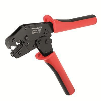 Pince à sertir Faston 6.3 Weidmuller Red Line pour cosses