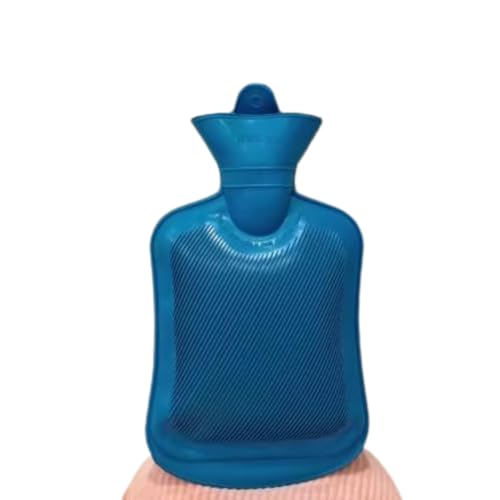 Bolsa Térmica 1,8L para Compressa Quente e Fria - Alívio de Dores, Cólicas e Lesões, Material Resistente com Fechamento de Rosca, Ideal para Uso Doméstico e Viagens (Compressa Azul)