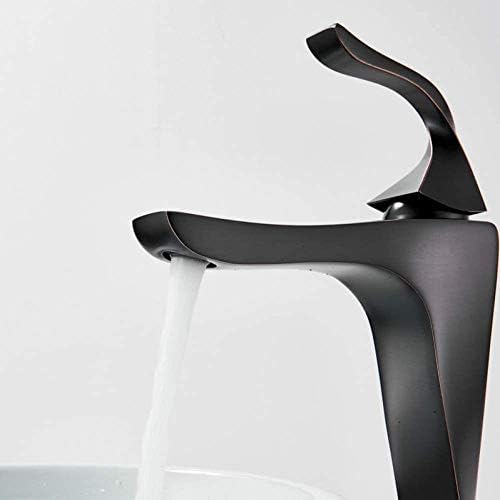 Kitchen Taps Faucet Modern Bathroom Black Basin Sink Deck Mounted Vanity Mixer Tap Single Handle Creative Mixing Crane