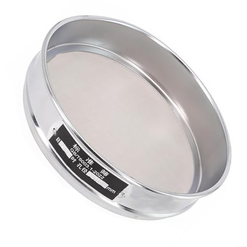 Stainless Steel Chrome Sieve for and Industrial Testing Diameter 20cm with Diverse Mesh Size Options (4 600) (90 Mesh)