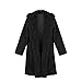 jieGorge Cappotto da Donna, Cappotto Invernale da Donna in Caldo Peluche Artificiale da Donna, Capispalla, Abbigliamento da Donna (Nero XL)