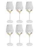 Kare Design Rotweinglas Gobi, Gläser-Set, 6-teilig, 750ml, Glas mit goldenen...