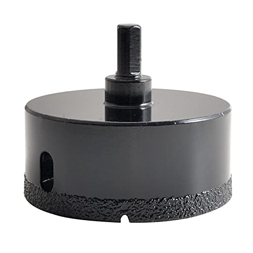 KATUR Diamond Drill Bit Brazed Core Hole Saw 80mm, Hollow Hole Cutter for Glass Porcelain, Tile, Marble, Ceramic, Granite