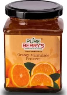 Pure Berry's Orange Marmalade Preserve,Prefect Spread For Breads &Toasts,Natural,Pure&Delicious Jam(Net 350G)