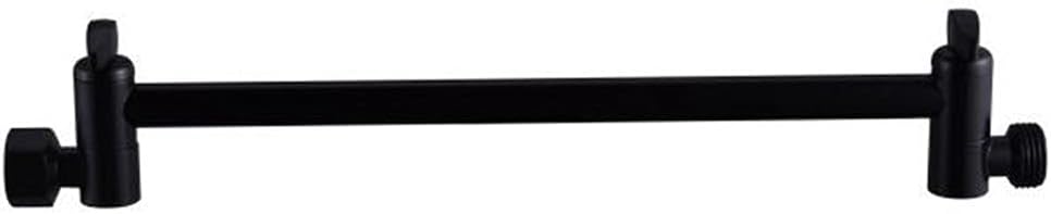 Black Round/Square Shower Arm Multi-Style Wall/Ceiling Mount Shower Holder Brass Folding Extension Arm G1/2 Threaded (300 Folding Arm)