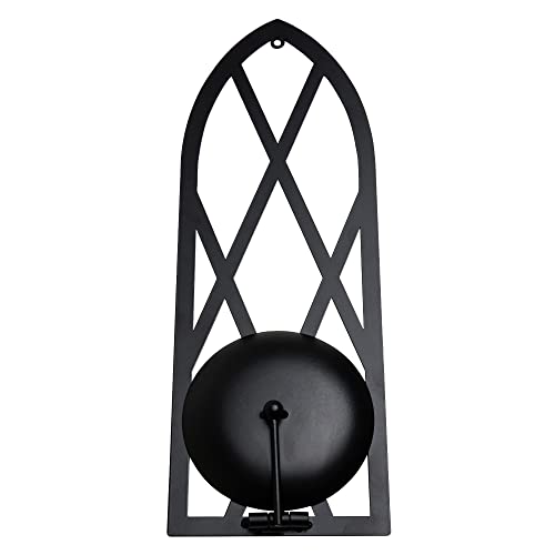 Hpc Decor 15.8'' Candle Sconce Set Of Two- Black Metal Candle Wall Sconces- Wall Sconce Candle Holder - Sconces Wall Decor Set Of 2 For Living Room, Bathroom, Dining Room #TOP5