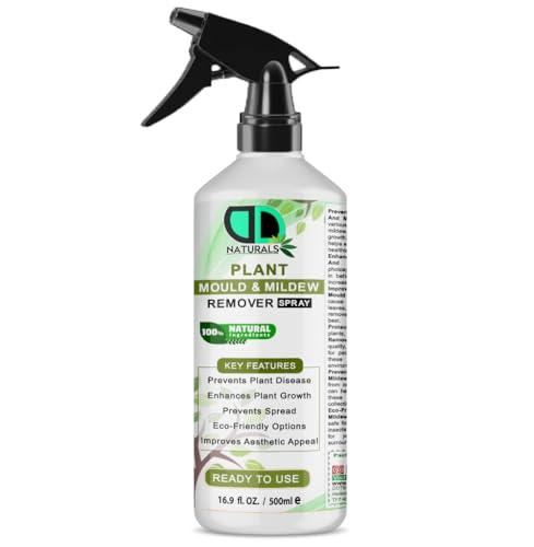 Plant Mould & Mildew Remover Spray – Eradicates & Controls | Ready to Use Natural Fungicide for Flowers, Fruits, Veg & Shrubs | Indoor & Outdoor Plant Protection & Growth Enhancer (500ml Spray)