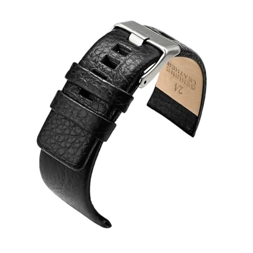 Bracelet montre cuir homme noir 28mm compatible Diesel DZ7312