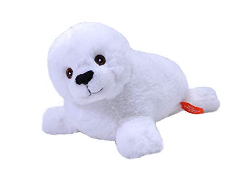 Peluche bébé phoque du Groenland 20 cm fait main en matières recyclées