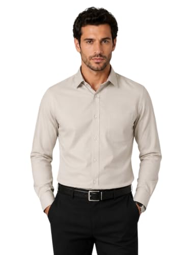 Image of Appel Touch Men's Cotton Blend Formal Shirt Full Sleeves
