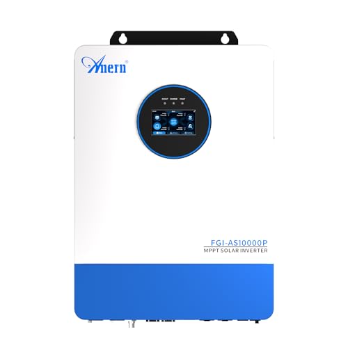 Image of 10000W Hybrid Solar Inverter 48V to 120V/240V Split Phase, Built-in 2 MPPT Solar Controllers, Max PV Input 15KW, Pure Sine Wave, 6 Unit Parallel for Home, RVs, Lead Acid/Li Battery, UL1741, FCC