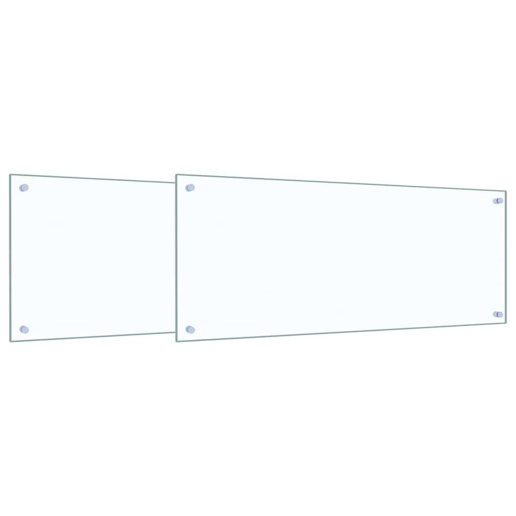 Generisch Küchenrückwand 2 pcs Transparent 100 x 40 cm Gehärtetes Glas,Heim & Garten,Küche & Esszimmer,Küchenhelfer & -utensilien-3415431