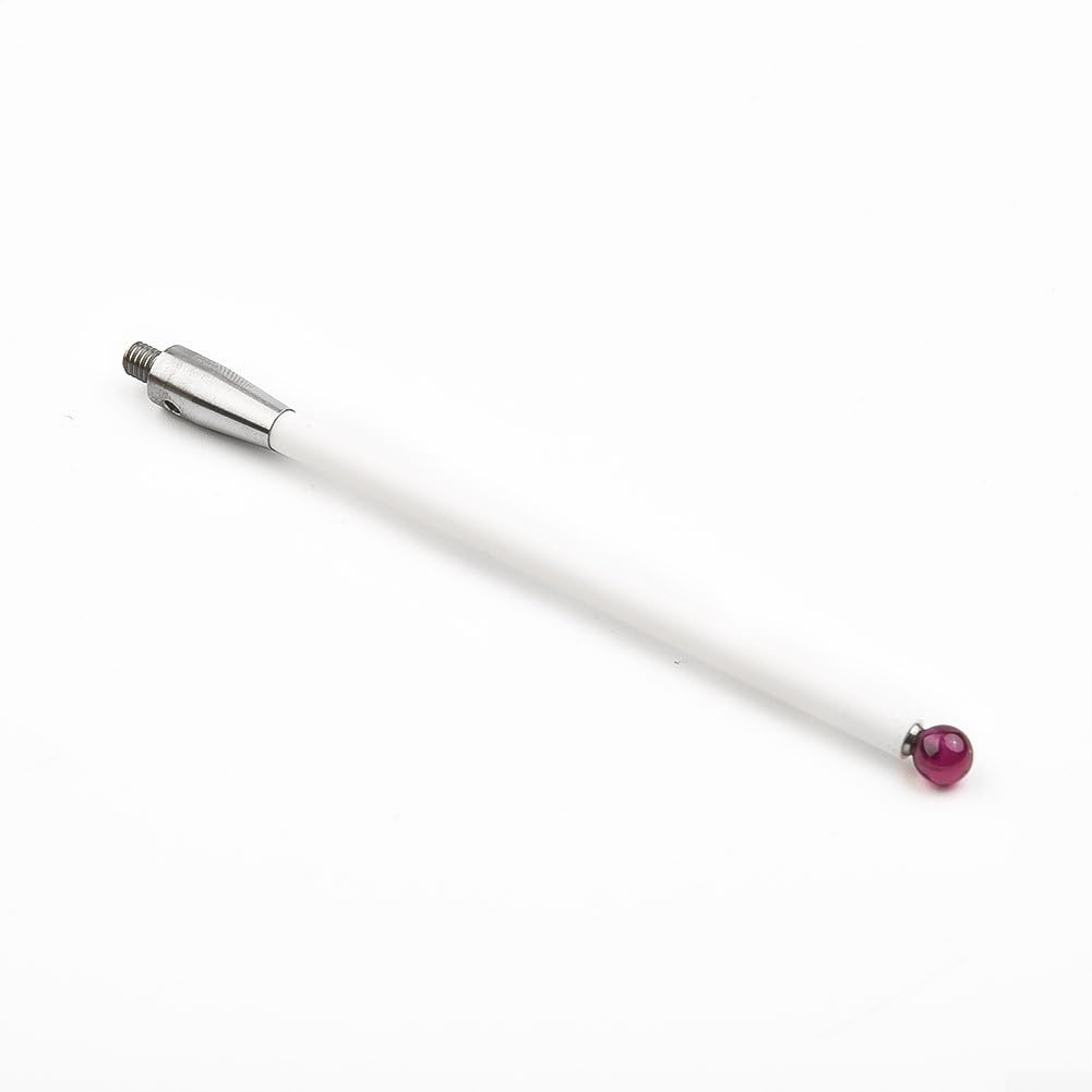 Tastsonde für Koordinatenmessgeräte mit 6 mm Rubine Ball CNC-Spitze und Keramikschaft Modell A50003712 mit Sturzschutz