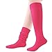 Gvhntk Slouch Socks Women 80s 90s Scrunch Socks Extra Long Slouchy Sock Knee High Sock(Rose Red)