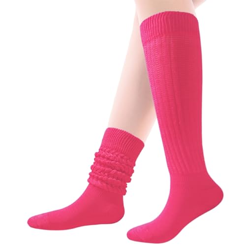 Image of Gvhntk Slouch Socks Women 80s 90s Scrunch Socks Extra Long Slouchy Sock Knee High Sock