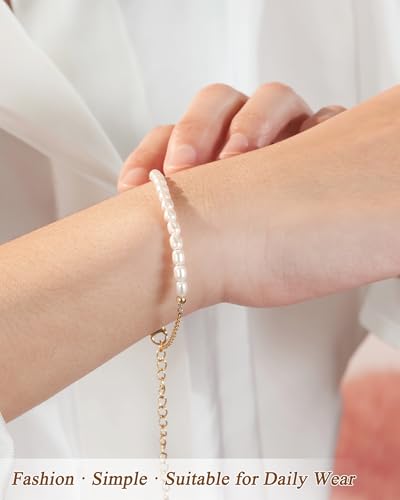 Tarsus Dainty Pearl Bracelet for Women, Gifts for Daughter/Daughter-in-Law, Birthday Christmas Mothers Day Valentines Day3