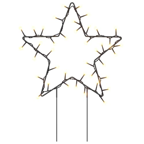 Étoile de Noël lumineuse stable sur piquet pour déco extérieure réussie