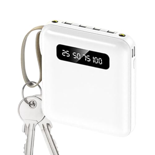 Cargador portátil | Batería de carga rápida de 5000 mAh, pantalla digital, cargador portátil para teléfono celular para viajes de negocios