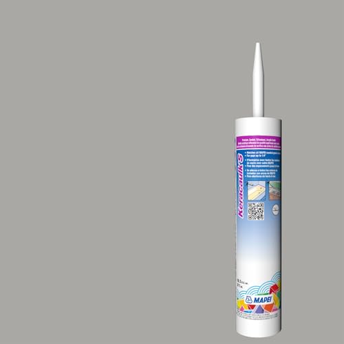 Image of Mapei Keracaulk S Premium, Paintable, Sanded, Siliconized Acrylic Caulk, Expertly Formulated to Match Grout Colors, 10 oz., 5027 Silver- Sanded