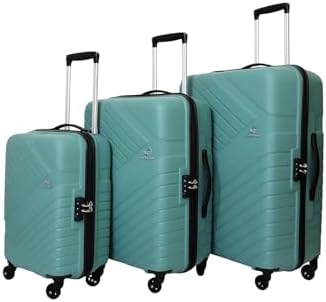 American Tourister Kamiliant Set of 3 Trolley Bags 55 Cm, 68 Cm and 79 Cm Small, Medium and Large Hard-Sided Polypropylene 4 Wheeler Spinner Luggage (Grey, Set of 3)