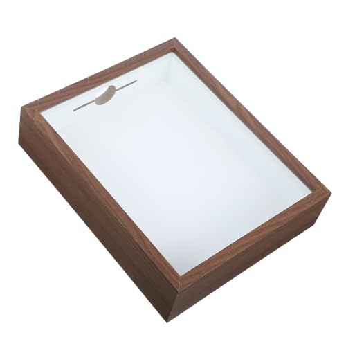 GOOHOCHY Tickets Storage Box for Travel Memories Decorative Holder for Tickets Corks Keepsakes Compact Density Board Design Lightweight Practical Souvenirs