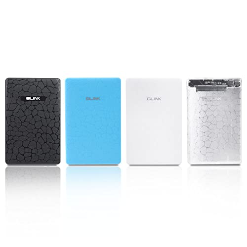 Image of GLINK GHD009-2.5 inch USB 2.0 Premium External HDD Enclosure Case Cover for SATA SSD HDD | High Speed Upto 480 MBPS | Tool Free Installation | Black