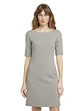 Länge: Kurz TOM TAILOR Damen 1025321 Basic Kleid, 26703-Grass Offwhite Thin Stripe, 40