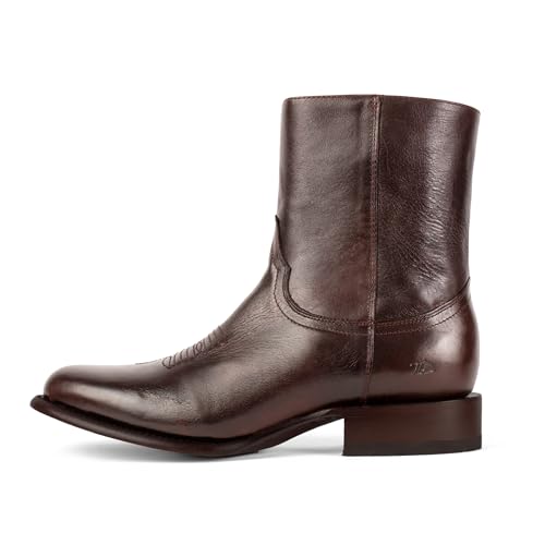 Image of 7L SIETE LEGUAS - Men's Leather Cowboy Zip Boot with Leather Sole style 11200