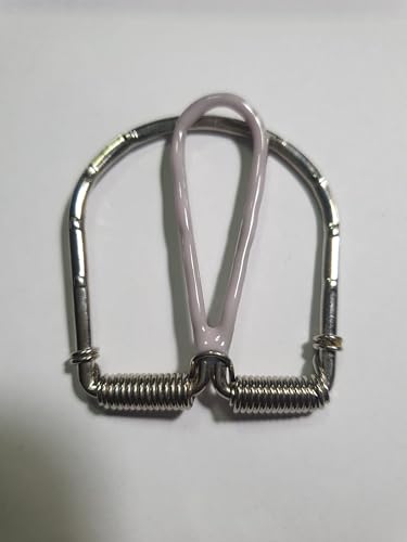 Pince à billets argent artisanale avec émail rose chic - 5