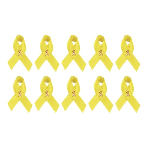 Image of 1 /2 /5 /10 /25 /50 /100pcs Satin Awareness Ribbon Pins (Pick your color), for Cancer & Disease Awareness, Bulk Quantities for Fundraising, Events, Gift Giving