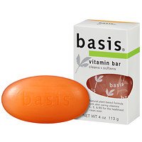 basis vitamin bar soap, cleans + softens, 4 oz - 2pc