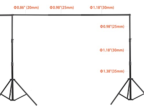 Kate 10x20ft (3x6m) Photography Backdrop Frame Stand for Room Set Adjustable Heavy Duty Photography Background Support System Kit by Kate - Image 3