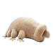 DRERLIYAIZ 9.8In Tardigrade Peluche, Mignonne Poupée en Peluche Ours d'eau, Poupée De Simulation d'animaux Marins Doux, Cadeau Éducatif pour Enfants Ours en Peluche Marron