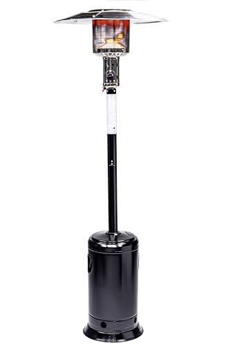 Outdoor Patio Heater with Wheels and Stainless Steel Burner