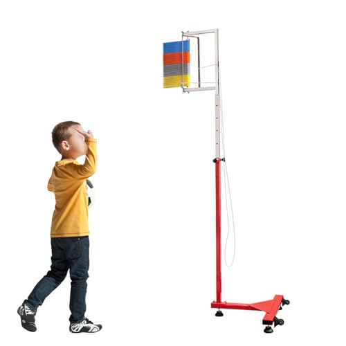 Medidor de salto vertical preciso con ruedas para evaluar potencia