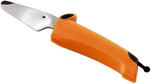 Kuhn Rikon Kinderkitchen Dog Knife Straight Blade, sharp enough to cut food but not small fingers, Orange