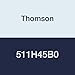 Thomson 511H45B0 Profile Carriage, Standard Long High Grade Linear Carriage, Ball Type, Clearance Preload, Low Drag Seals, Steel, Size 45, 120mm Width, 50.8mm Height, 168.6mm Length