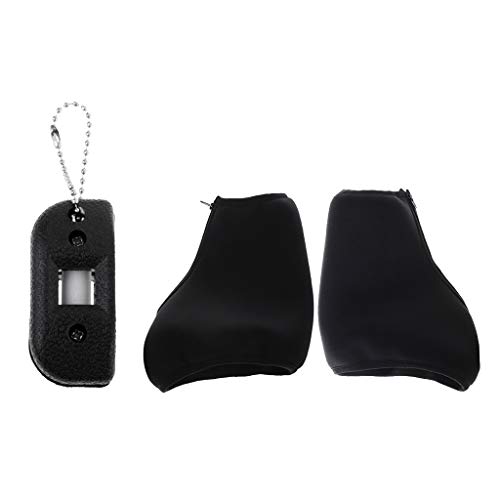 Nobranded Funda de Neopreno para Patines Cubrezapatillas Afilador de Cuchillas de Mano Grindstone Negro - XL