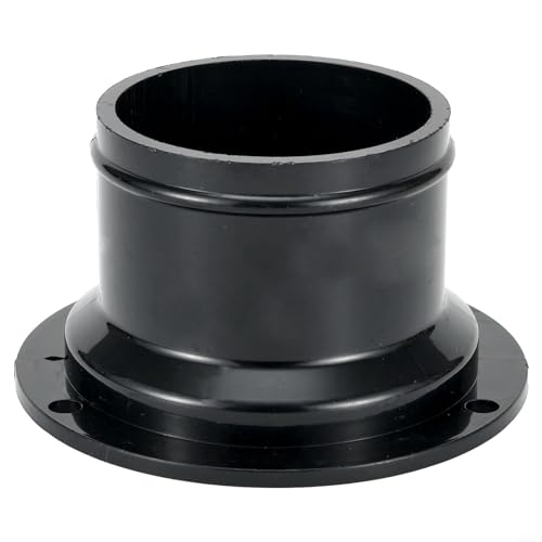 Conector de brida de tubo recto ABS, para conexión de tubería con superficie lisa (50 mm)