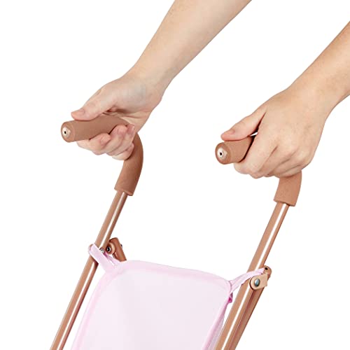 Babi By Battat – Cute & Stylish Baby Doll Umbrella Stroller – Pink Carriage, Foldable Frame & Double Wheels – Fits 14-Inch Dolls – Children’s Toys For Kids Ages 2+ (Bab7629C1Z) #TOP2