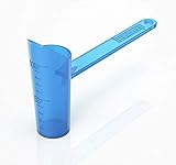 Bosscoop No Spill Water Bottle Scoop for Supplements, Protein Powder, Pre-Workout and More [BPA Free] Blue