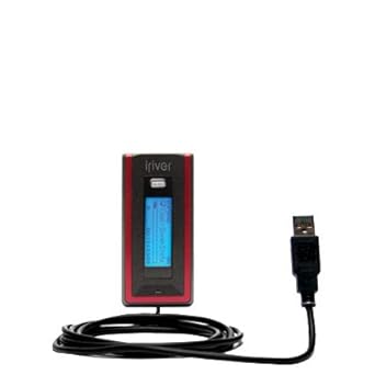 USB Data Hot Sync Straight Cable designed for the iRiver T20 with Charge Function Two functions in one unique Gomadic TipExchange enabled cable