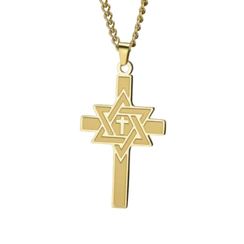Chaîne de protection et pendentif étoile de David contre la perte de bijoux
